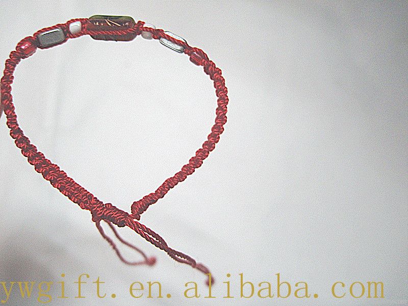 nationality handmade luky red rope weave bracelet