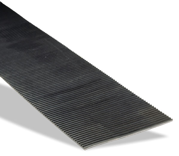 fine/wide ribbed rubber mat