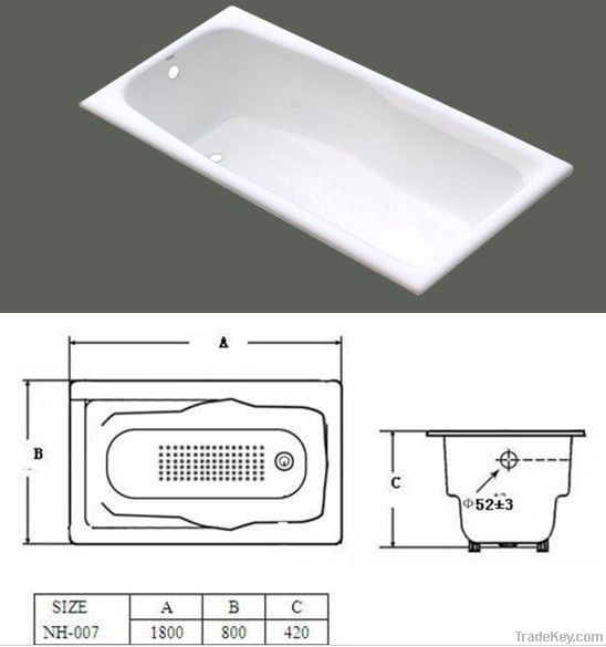 cast iron bathtub enamel