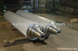 Forged corrugated paper roll