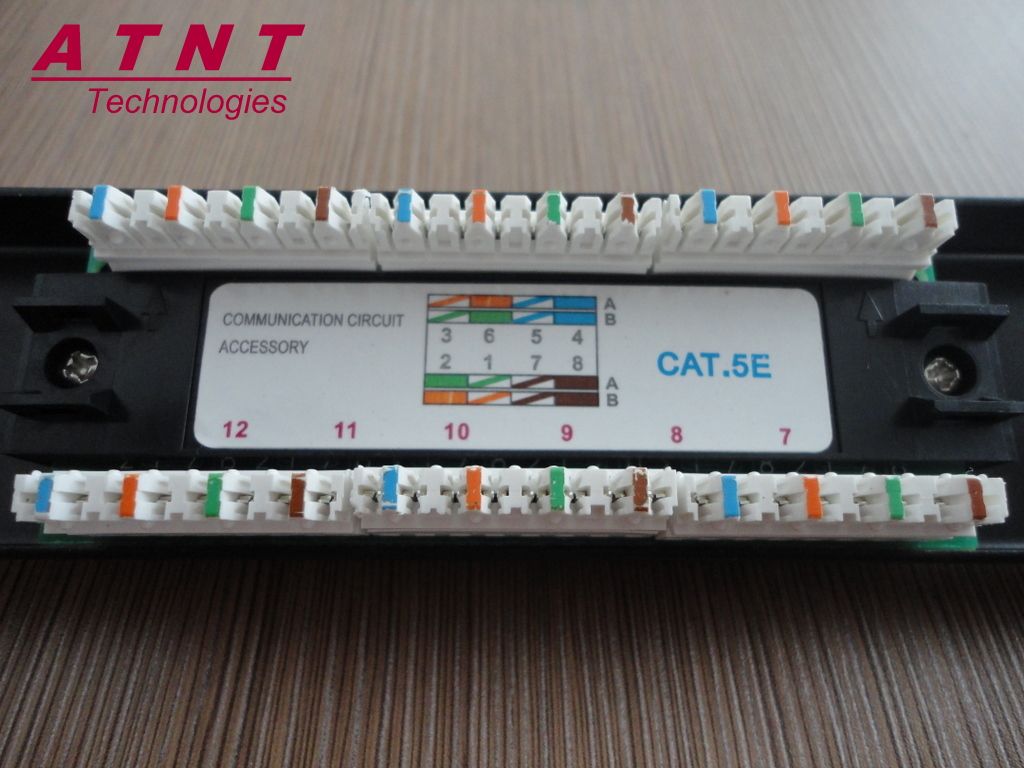 UTP Cat.5E 12 ports patch panel RP-5E-2712B