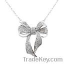 925 sterling silver fashion Pendant with CZ(new)