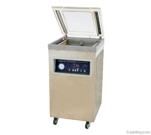 Single chamber vacuum packaging machine