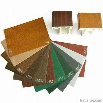 Laminated color PVC Profiles