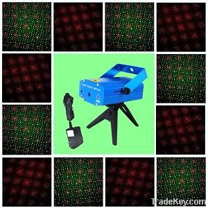 mini disco laser lighting with sound control and stroboflash