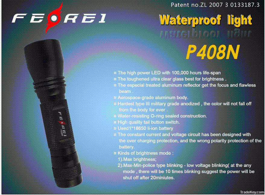 LED Rechargeable sport torch lights P408N