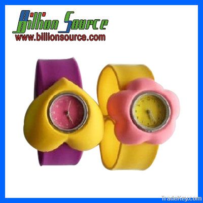 Silicone Slap on Wrist Watch