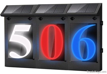 Hot Sales Waterproof Solar LED House Number