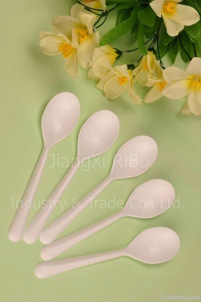 disposable plastic spoon set