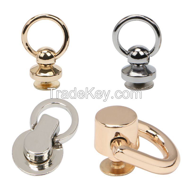 metal brass screw rivets knob raw color handmade crafts handbag belt shoes watchband metal rivets