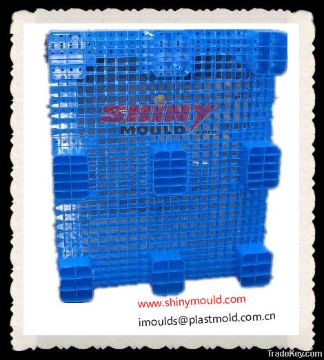 Moisture Proof Pallet Mould - Grid Top With 9 Feet