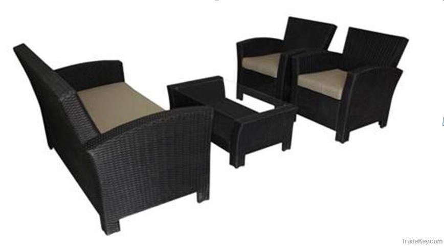 Polyrattan sofa set