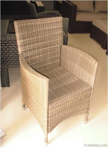 Polyrattan dining armchair