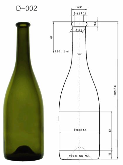 glass bottle