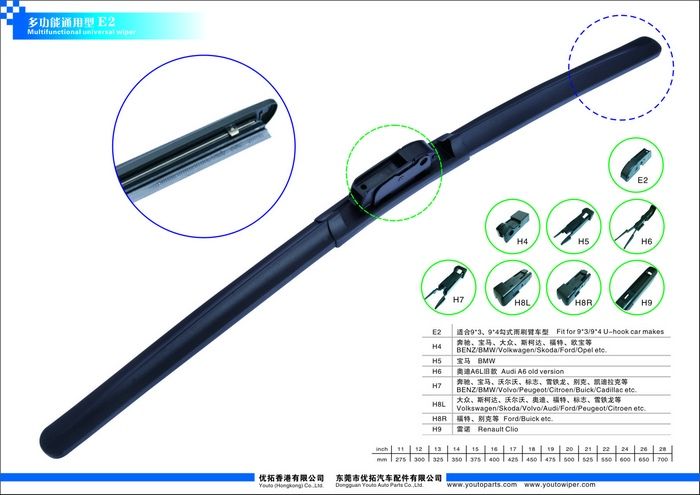 windshield wipers blade multi functional