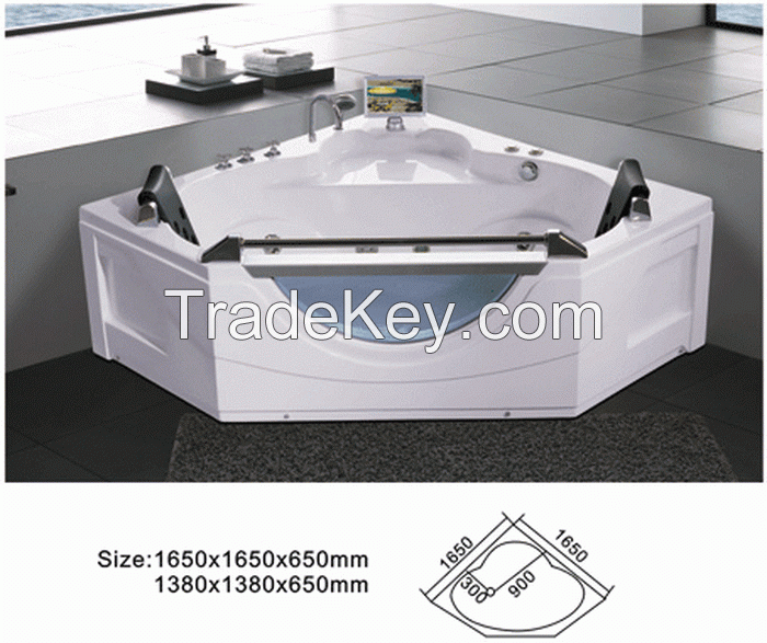 high quality acrylic jacuzzi massage bathtub