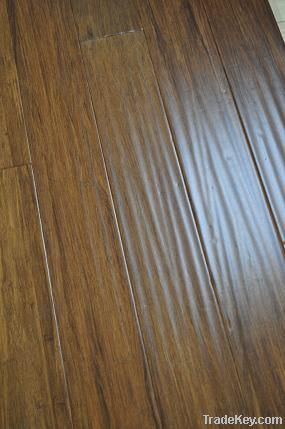 Stained strand woven bamboo flooring