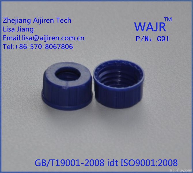 HPLC polypropylene 9mm screw-thread cap