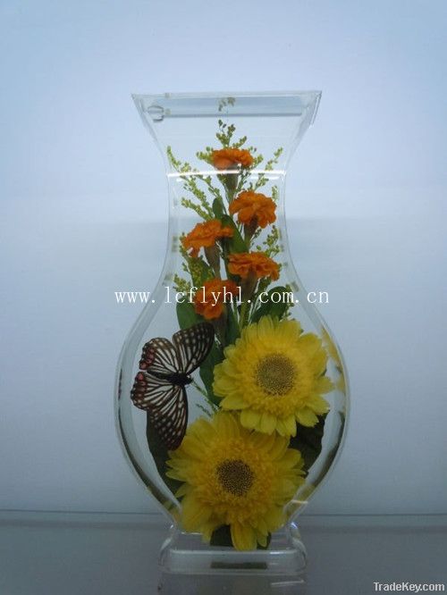 crystal  fresh flower art craft