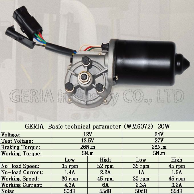 WIPER MOTOR (for bus/trian/marine/truck wiper)