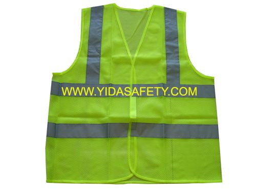 High visibility security protective traffic reflective safety vest