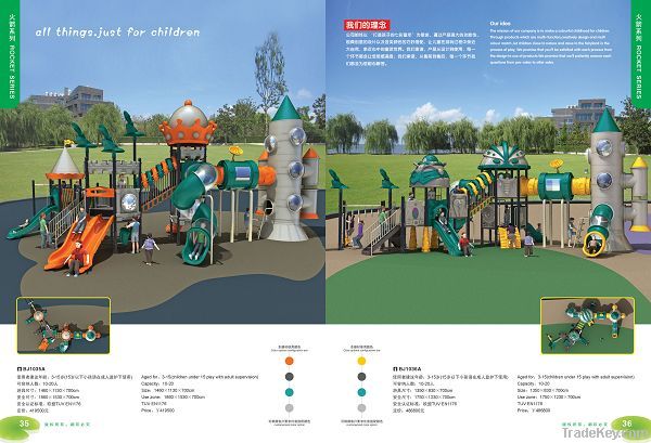 Amusement Park Playground Equipment with slide