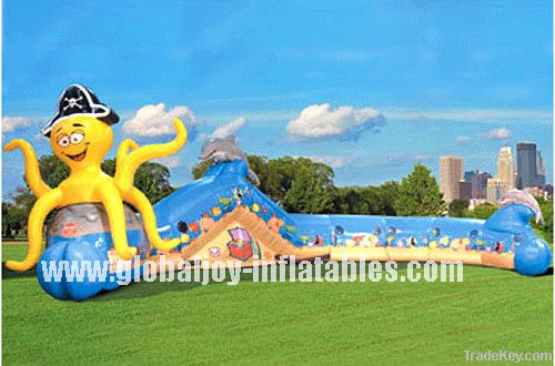 inflatable cute octopus tunnel