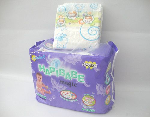 2-fold lozenge embossing baby diaper