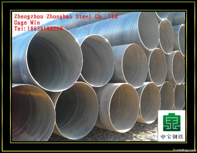 larger OD/carnon steel spiral welded pipe