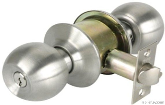 Cylindrical knob lock