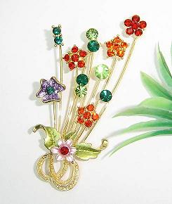 fashion crystal brooch, jewelry