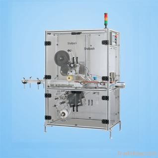 Top and bottom labeling machine