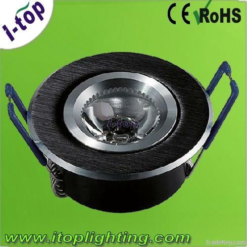 Wiredrawing effect  Black  Recessed led ceiling light