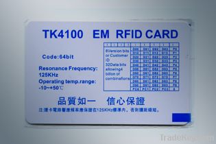 Proximity EM Thin Card, ID card, 125KHZ with number/code, RFID card