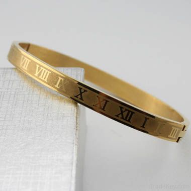Gold plated Stainless Steel Bangle