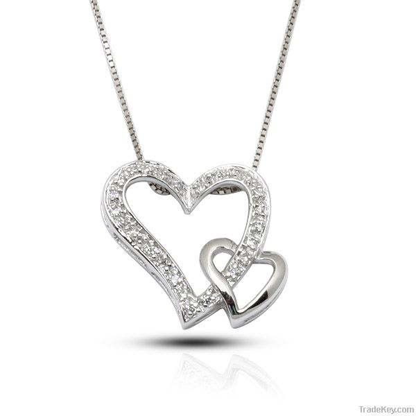 silver heart pendant