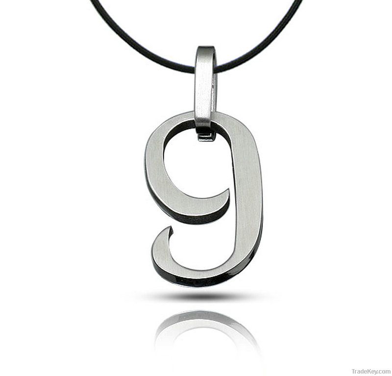 Arabic number pendant