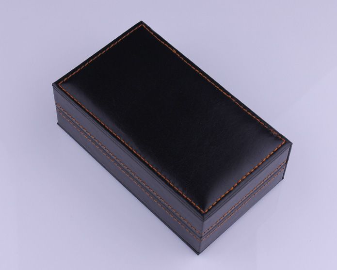 Quality Leather 4 pairs Cufflinks Gift Box