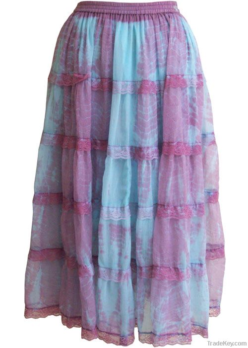 Tie Dye Frill Skirt