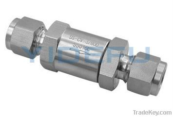 stainless steel ferrule check valve