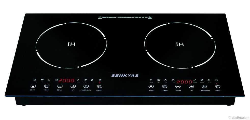 2 zones induction cooker