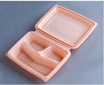 Plastic PP Food Box Three Compartment Food Container