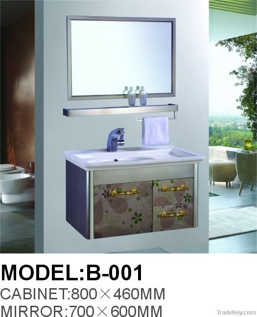2012 Newest Stainless Steel Bathroom Cabinet vanity