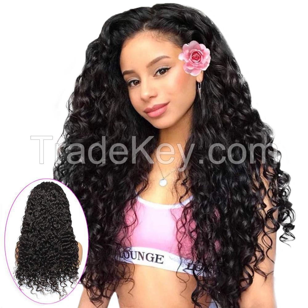 Premier Wholesale Pre-plucked water wave virgin cuticle aligned human hair lace front wigs for black women