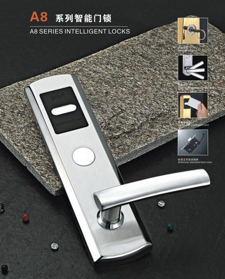 A8-603 hotel lock, key card lock, card key lock