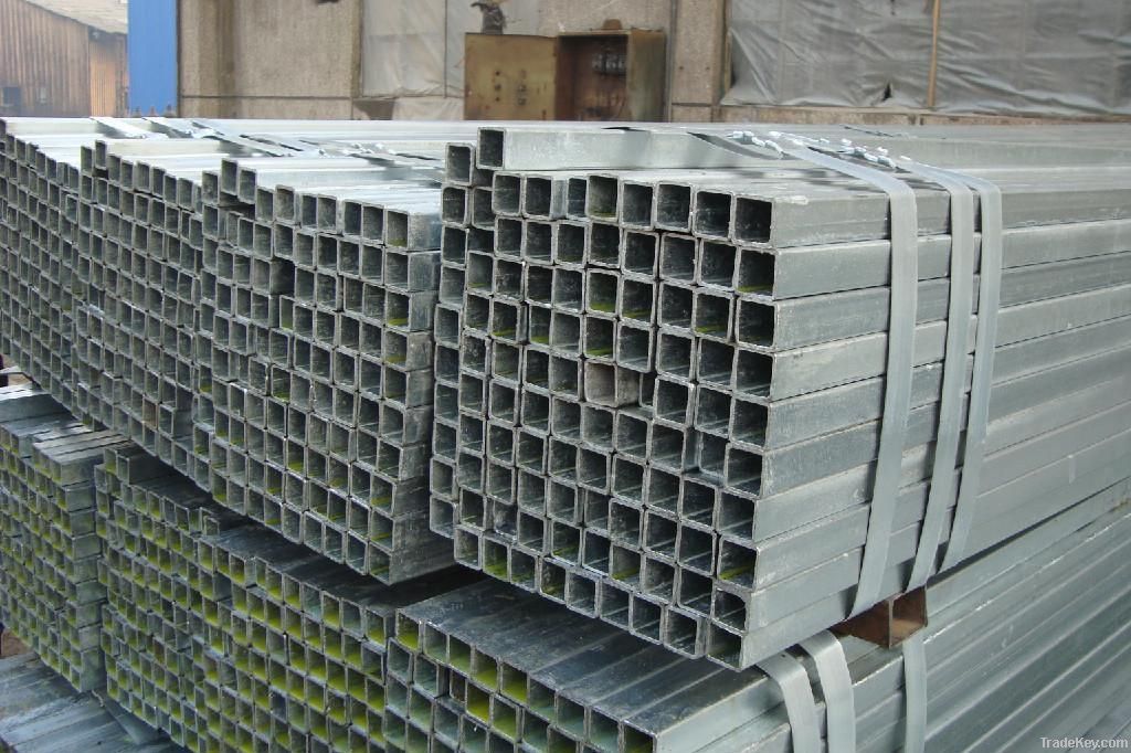 Hot dipped galvanized square tube
