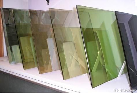 Reflective float building glass