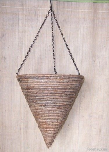 garden hanging flower pots/flower basketry/rattan basketr