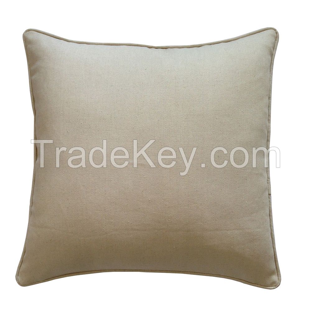 55%Linen/45%Cotton natural cushion cover