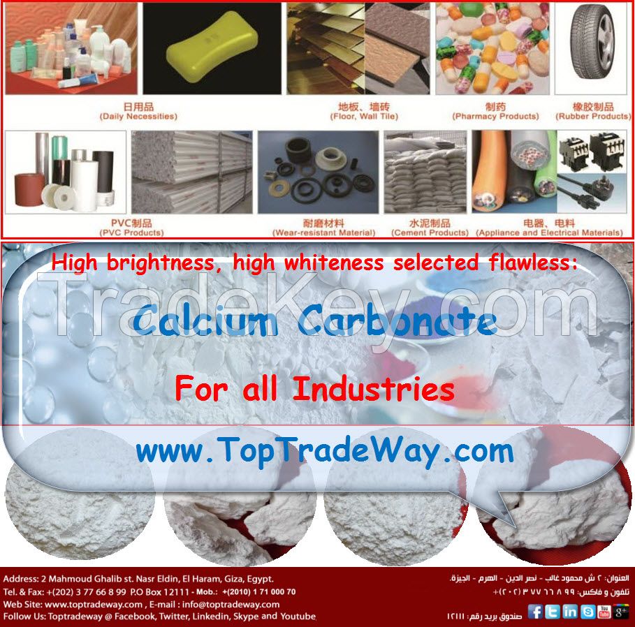 Calcium Carbonate- for all industries- multiple sizes